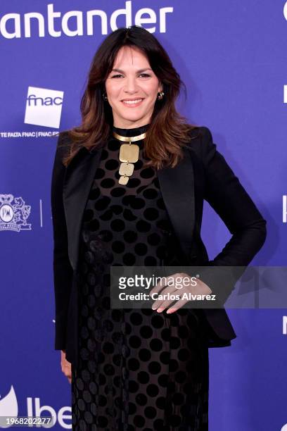 Fabiola Martínez attends the photocall for the "Las Top 100 Mujeres Líderes" Gala at the Royal Theater on January 28, 2024 in Madrid, Spain.