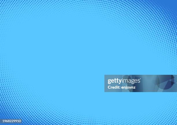 blue pop art comic halftone background dots - blue celebration background stock illustrations