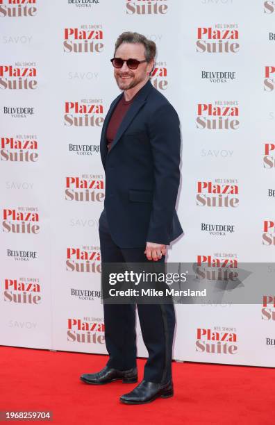 James McAvoy attends the Gala Opening of "Plaza Suite" at The Savoy Theatre on January 28, 2024 in London, England.