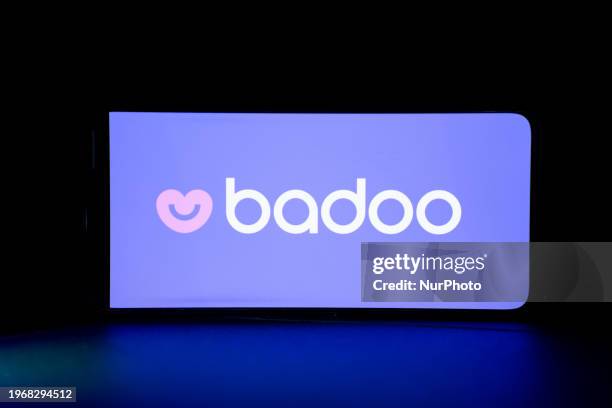 The Badoo dating app logo is being displayed on the screen of a mobile phone in Athens, Greece, on 31 January 2024.