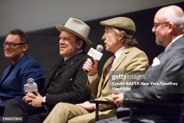 Jason Simos.Speakers: Q&A: seated L-R Director Jon S. Baird, actors Steve Coogan and John C. Reilly, and Makeup Designer Mark Coulier