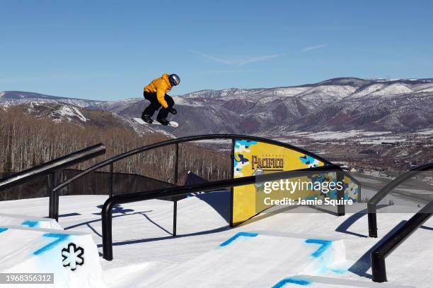 Mark McMorris of Canada competes in the Men's Snowboard Slopestyle final on day 3 of the X Games Aspen 2024 on January 28, 2024 in Aspen, Colorado.