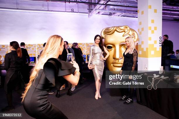 Julia Hardy, Danielle Bisutt, ?, British Academy Games Awards Nominees' Party at the Science Museum.Date: Wednesday 3 April 2019.Venue: 'Power Up'...