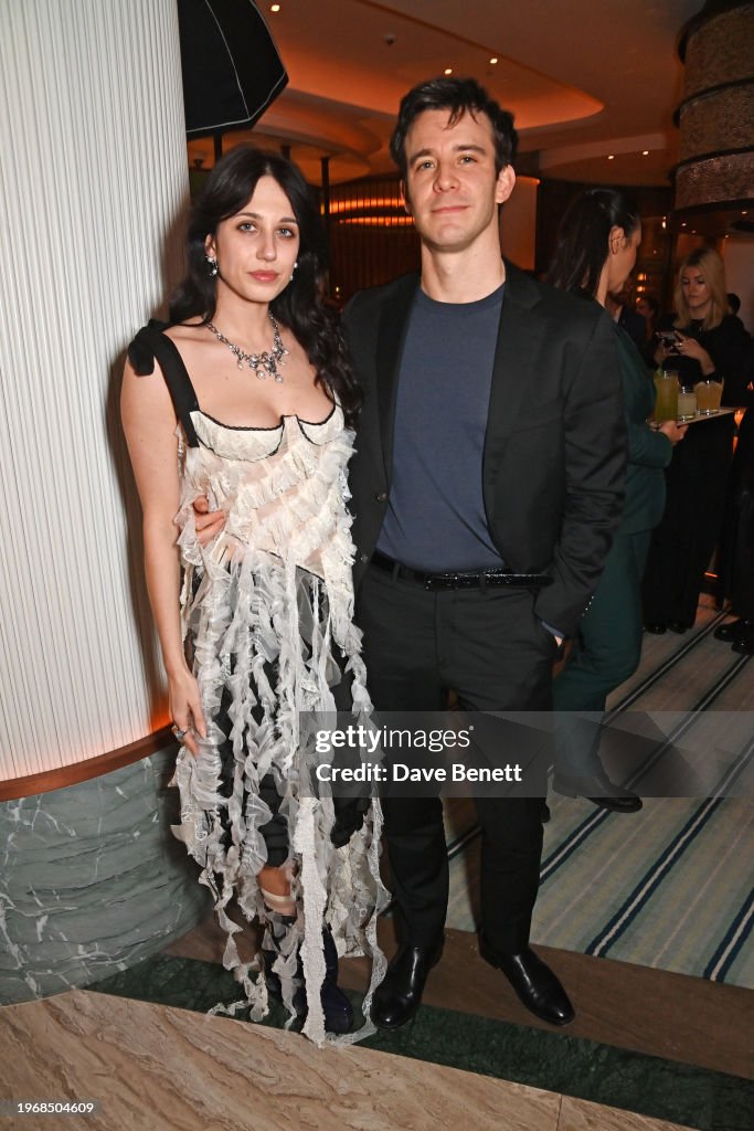 Harriet Cains and Luke Thompson attend the Vanity Fair EE Rising Star Harriet Cains and Luke Thompson attend the Vanity Fair EE Rising Star
