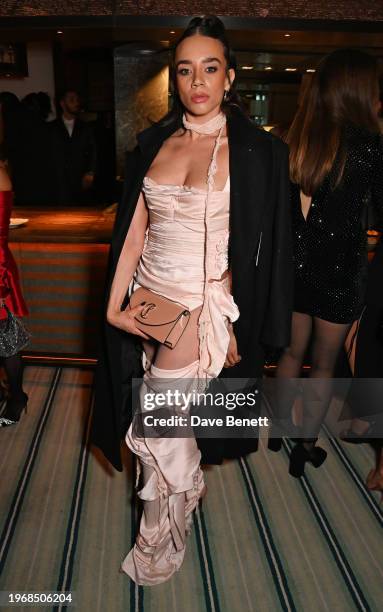 Hannah John-Kamen attends the Vanity Fair EE Rising Star Party at Pavyllon London, Four Seasons Hotel Park Lane, alongside a star-studded guestlist...