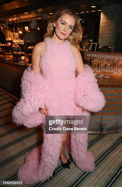 Alicia Agneson attends the Vanity Fair EE Rising Star Party at Pavyllon London, Four Seasons Hotel Park Lane, alongside a star-studded guestlist from...