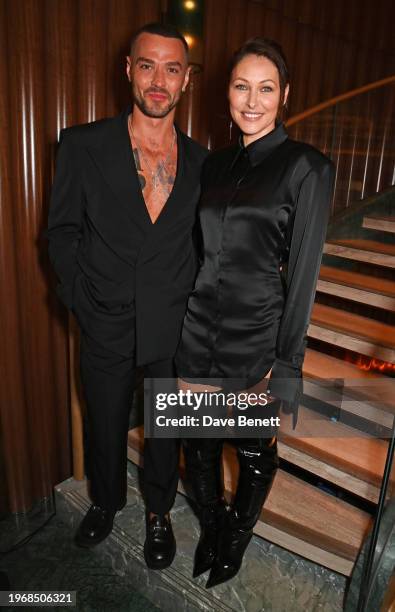 Matt Willis and Emma Willis attend the Vanity Fair EE Rising Star Party at Pavyllon London, Four Seasons Hotel Park Lane, alongside a star-studded...