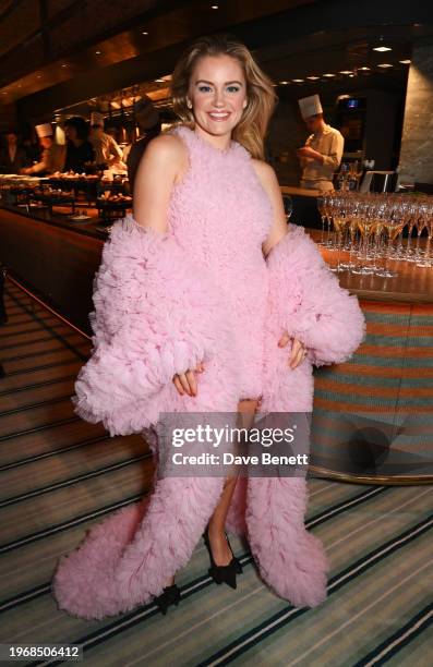 Alicia Agneson attends the Vanity Fair EE Rising Star Party at Pavyllon London, Four Seasons Hotel Park Lane, alongside a star-studded guestlist from...