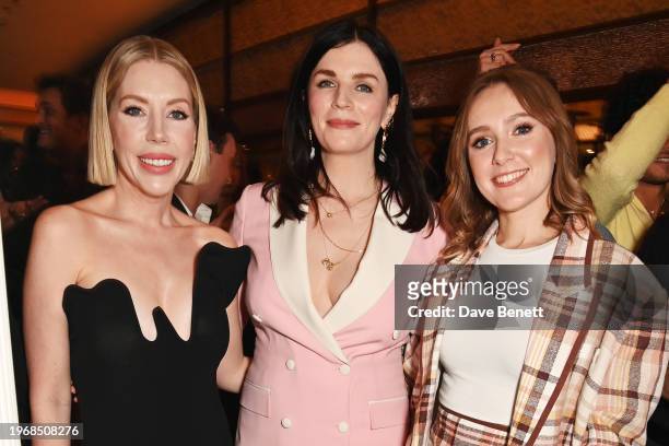 Katherine Ryan, Aisling Bea and Rose Ayling-Ellis attend the Vanity Fair EE Rising Star Party at Pavyllon London, Four Seasons Hotel Park Lane,...