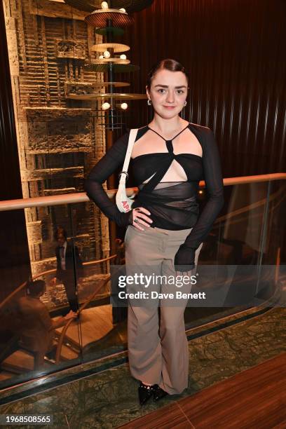 Maisie Williams attends the Vanity Fair EE Rising Star Party at Pavyllon London, Four Seasons Hotel Park Lane, alongside a star-studded guestlist...