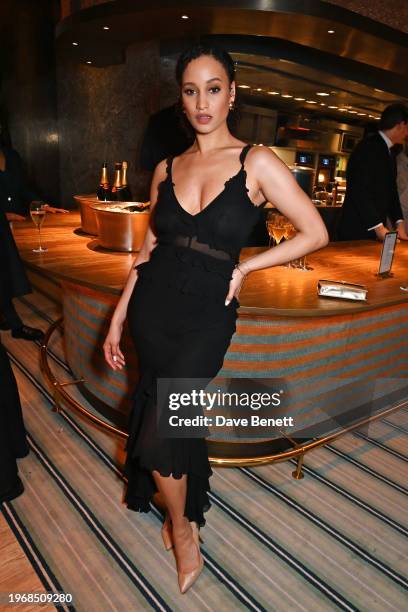 Elarica Johnson attends the Vanity Fair EE Rising Star Party at Pavyllon London, Four Seasons Hotel Park Lane, alongside a star-studded guestlist...