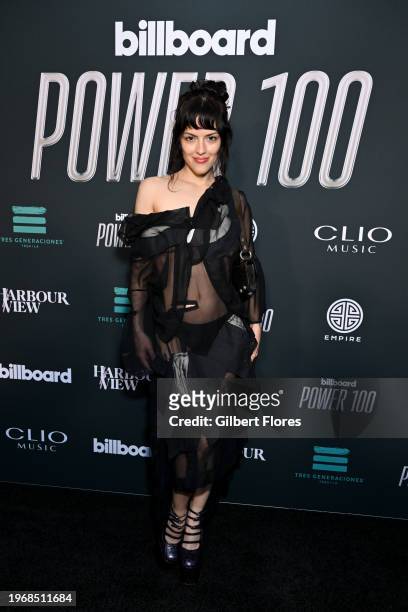 Maria Zardoya at the Billboard Power 100 Event held at NeueHouse Hollywood on January 31, 2024 in Los Angeles, California.