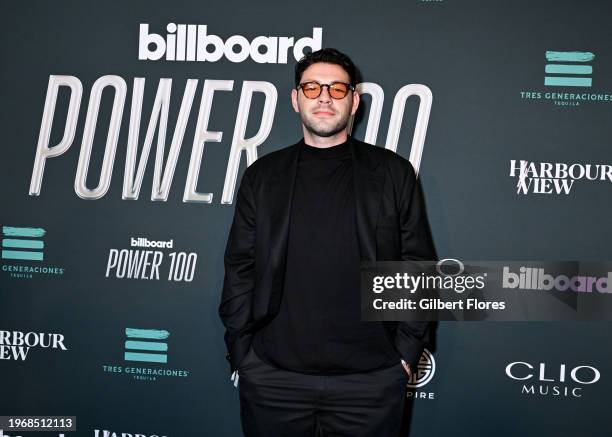 Elliot Grainge at the Billboard Power 100 Event held at NeueHouse Hollywood on January 31, 2024 in Los Angeles, California.