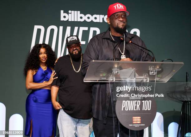 Punch and Anthony "Top Dawg" Tiffith at the Billboard Power 100 Event held at NeueHouse Hollywood on January 31, 2024 in Los Angeles, California. At...