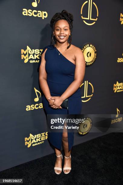 Trinity Swift at the Black Music Action Coalition Music Maker Dinner, in association with ASCAP, held at Delilah on January 31, 2024 in West...