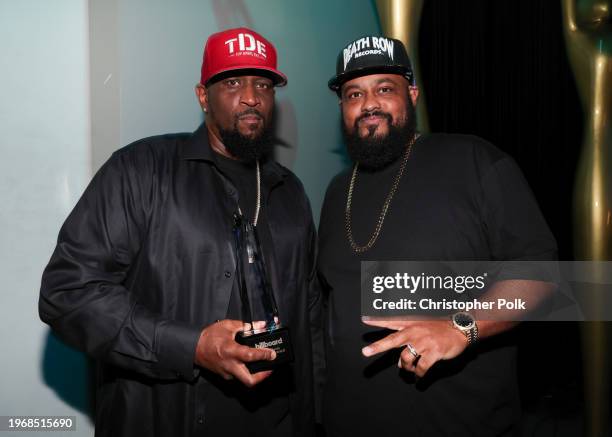 Top Dawg and Punch at the Billboard Power 100 Event held at NeueHouse Hollywood on January 31, 2024 in Los Angeles, California.