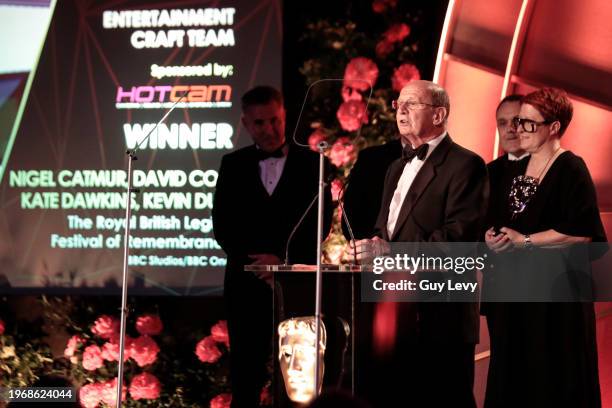 Nigel Catmur, David Cole, Kate Dawkins and Kevin Duff - Entertainment Craft Team - The Royal British Legion Festival of Remembrance