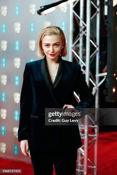 Sophie Simnett, EE British Academy Film Awards 2020.Date: Sunday 2 February 2020.Venue: Royal Albert Hall, Kensington Gore, South Kensington, London...