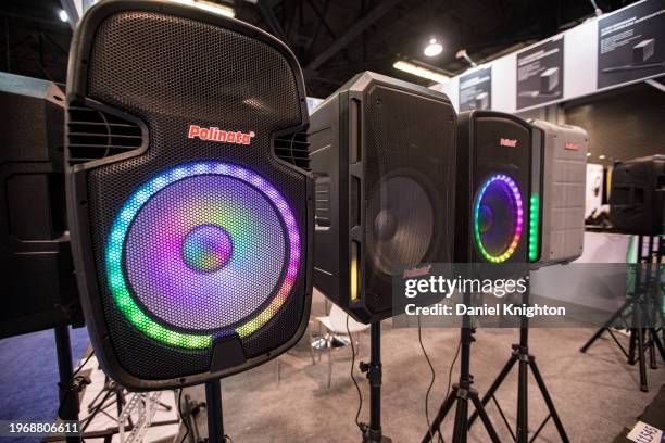 Speakers during The NAMM Show at Anaheim Convention Center on January 28, 2024 in Anaheim, California.