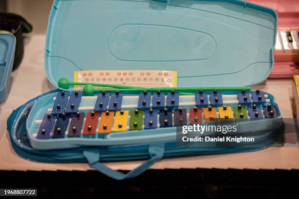 Child's xylophone during The NAMM Show at Anaheim Convention Center on January 28, 2024 in Anaheim, California.