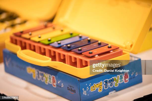 Child's xylophone during The NAMM Show at Anaheim Convention Center on January 28, 2024 in Anaheim, California.