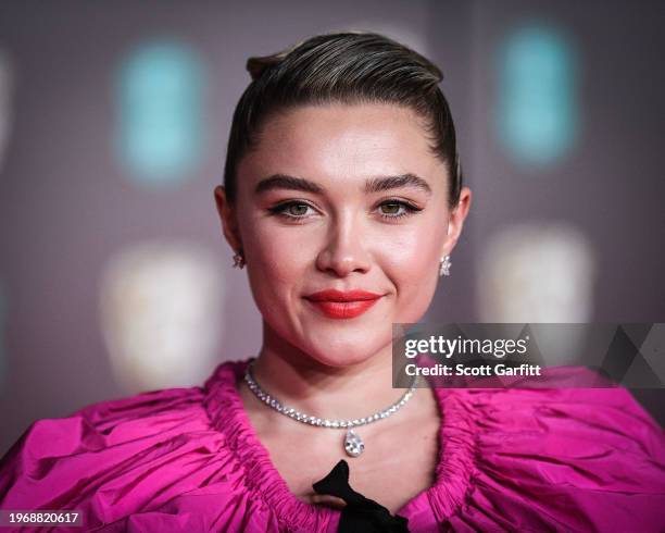 Florence Pugh, EE British Academy Film Awards 2020..Date: Sunday 2 February 2020..Venue: Royal Albert Hall, Kensington Gore, South Kensington,...