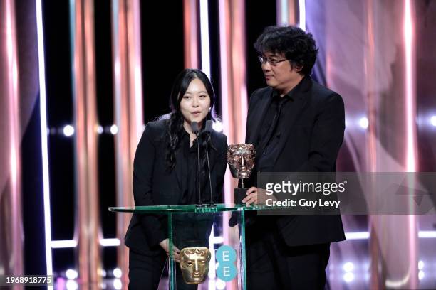 Bong Joon Ho - Film Not In The English Language - Parasite, 73rd British Academy Film Awards, Ceremony, Royal Albert Hall, London, UK - 02 Feb 2020