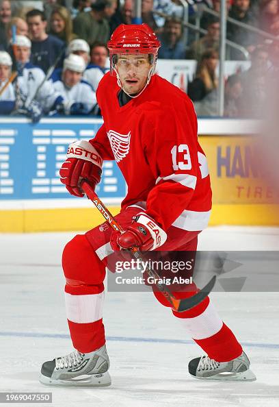 Datsyuk Pavel Datsyuk of Detroit Red Wings skates against the Toronto Maple ...
