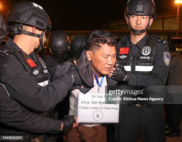 CHINA-YUNNAN-KUNMING-CRIMINAL SUSPECTS-MYANMAR-HANDOVER (CN) CHINA-YUNNAN-KUNMING-CRIMINAL SUSPECTS-MYANMAR-HANDOVER (CN)