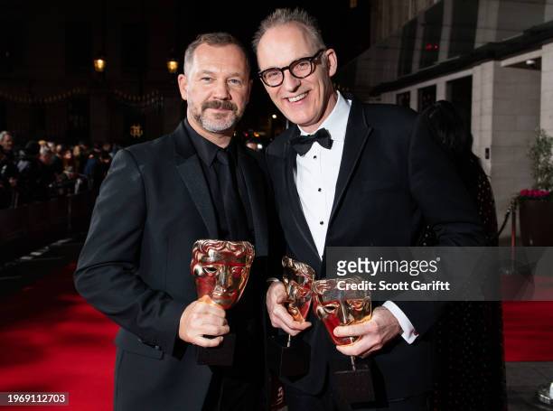 Lee Sandales and Stuart Wilson, 73rd British Academy Film Awards, After Party, Arrivals, Grosvenor House, London, UK - 02 Feb 2020