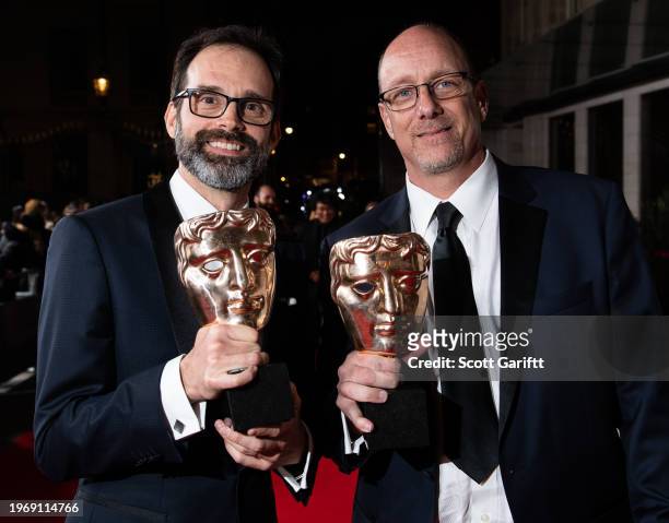 Andrew Buckland, Michael McCusker, 73rd British Academy Film Awards, After Party, Arrivals, Grosvenor House, London, UK - 02 Feb 2020