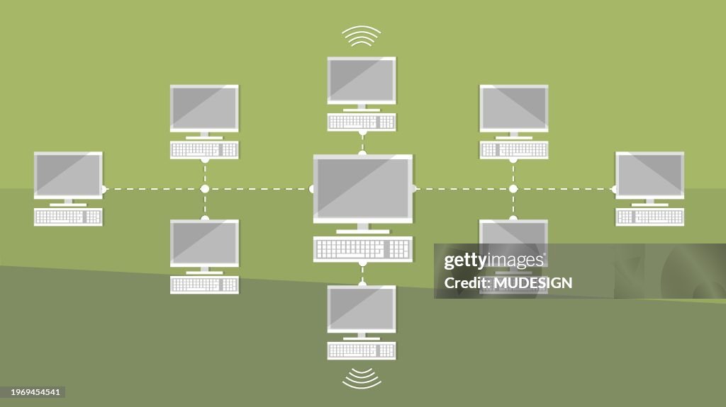 Security Technology Vector Concept Lan Connection High-Res Vector ...