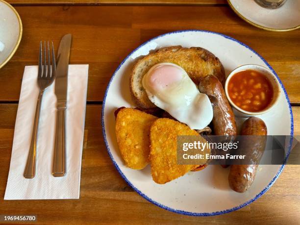 full english breakfast - full english breakfast stock pictures, royalty-free photos & images