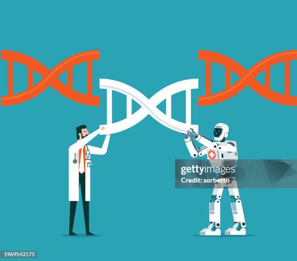 illustrazioni stock, clip art, cartoni animati e icone di tendenza di ingegneria genetica - biochimica