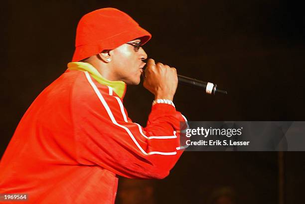 Hip-hop rap artist LL Cool J performs at the Music Midtown festival on May 2, 2003 in Atlanta, Georgia. The three day festival features a variety of...