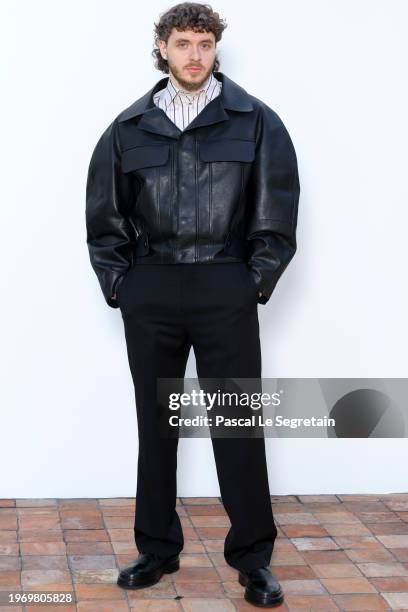 Jack Harlow attends the "Les Sculptures" Jacquemus' Fashion Show at Fondation Maeght on January 29, 2024 in Saint-Paul-De-Vence, France.