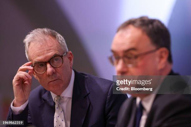 Ben Broadbent, deputy governor for monetary policy at the Bank of England , left, and Andrew Bailey, governor of the Bank of England , during the...