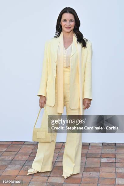 Kristin Davis attends the "Les Sculptures" Jacquemus' Fashion Show at Fondation Maeght on January 29, 2024 in Saint-Paul-De-Vence, France.