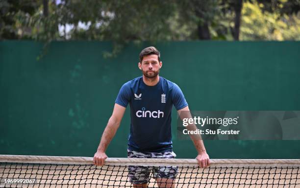 England player Ben Foakes pictured at the Taj Deccan Hotel on January 29, 2024 in Hyderabad, India.