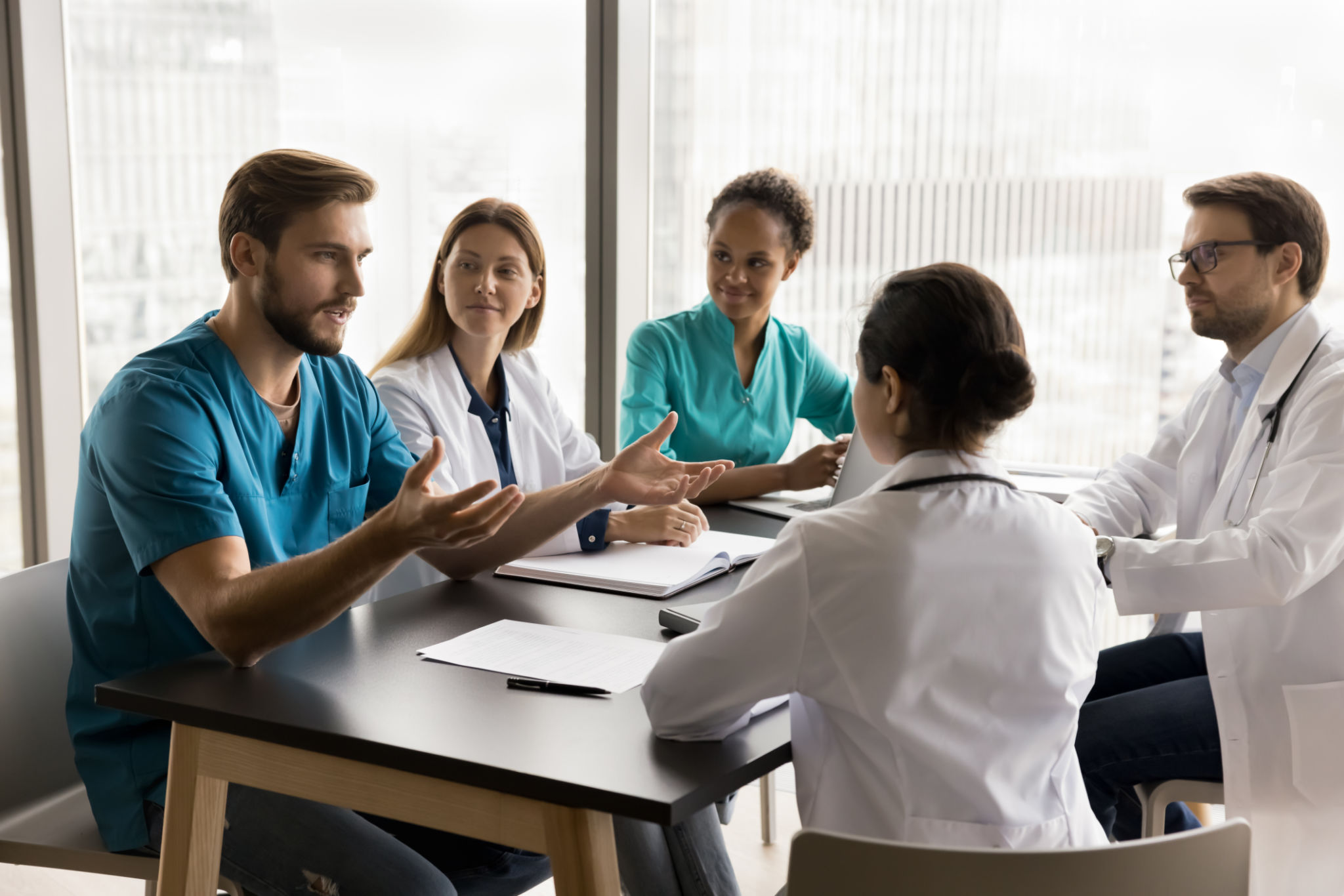medical professionals discussion