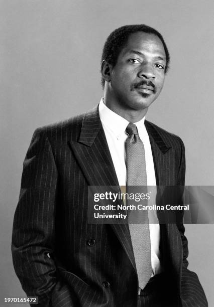 Portrait of Charles James Ogletree, Jr., American legal scholar who served as the Jesse Climenko Professor at Harvard Law School and founder of the...