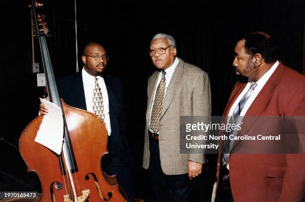 Ellis Marsalis, Jr., American jazz pianist and educator attends the North Carolina Central University Jazz Festival. He is photographed with...