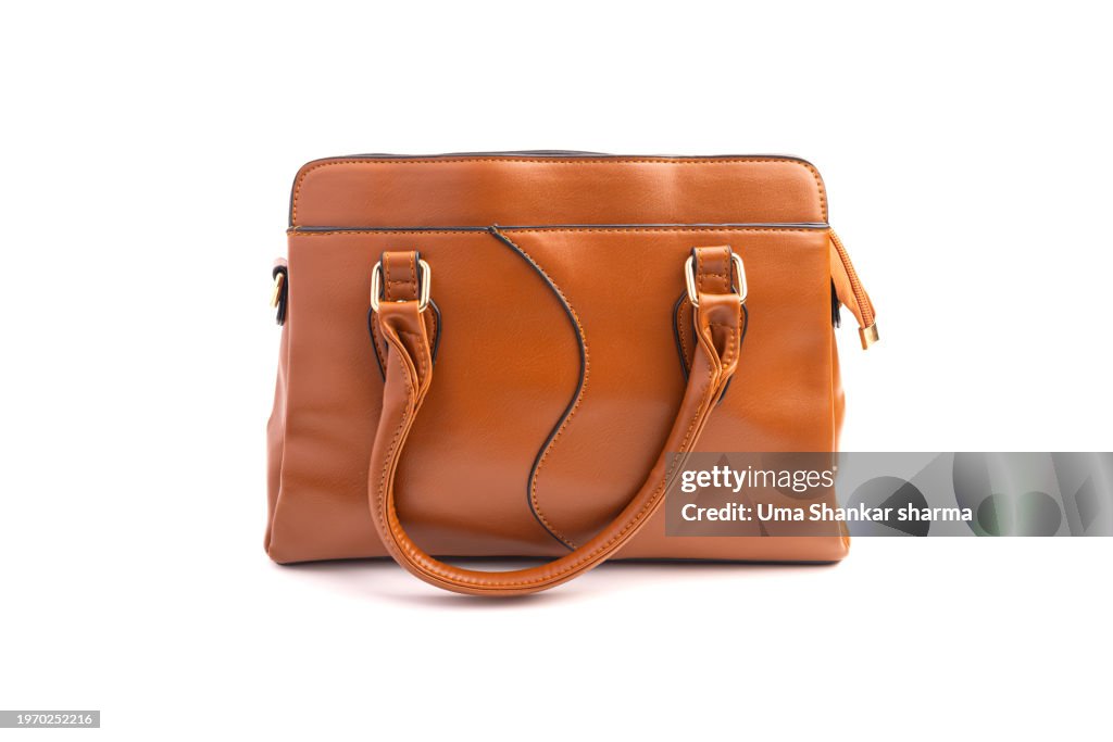 Women's Handbag isolated on White Background.