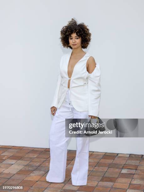 Lena Mahfouf attends the "Les Sculptures" Jacquemus' Fashion Show at Fondation Maeght on January 29, 2024 in Saint-Paul-De-Vence, France.