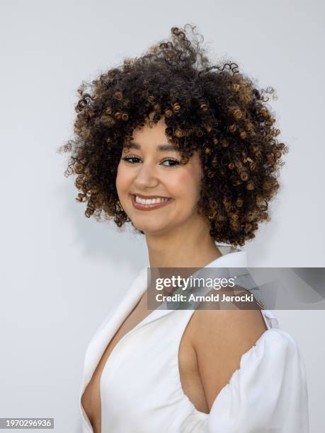 Lena Mahfouf attends the "Les Sculptures" Jacquemus' Fashion Show at Fondation Maeght on January 29, 2024 in Saint-Paul-De-Vence, France.