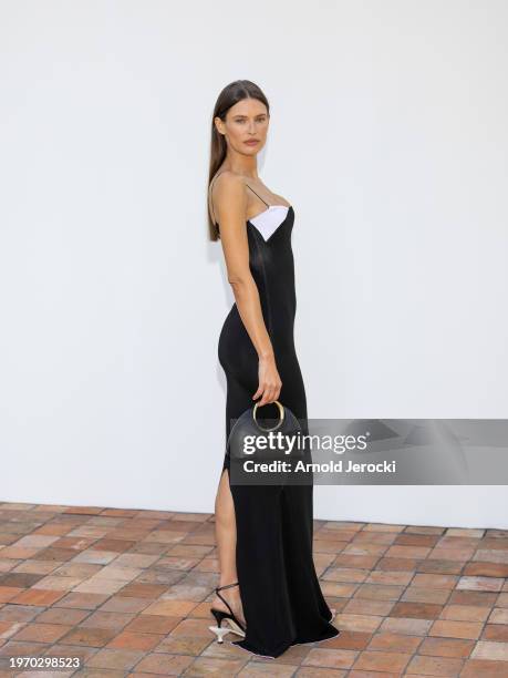 Bianca Balti attends the "Les Sculptures" Jacquemus' Fashion Show at Fondation Maeght on January 29, 2024 in Saint-Paul-De-Vence, France.