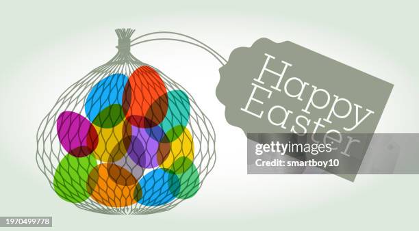 easter greeting - easter candy stock illustrations