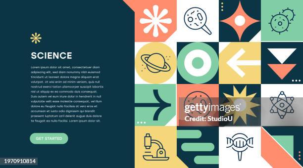 science, physics, chemistry, virology, dna, microscope - microbiology background stock illustrations