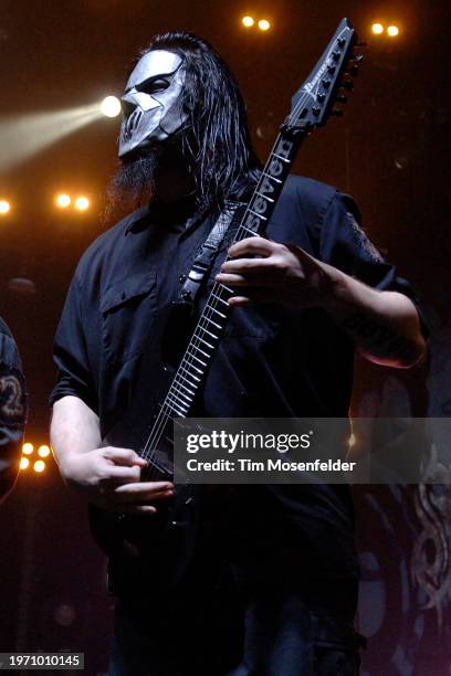 Mick Thomson of Slipknot performs at Arco Arena on March 11, 2009 in Sacramento, California.