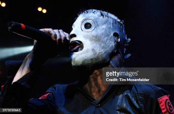 Corey Taylor of Slipknot performs at Arco Arena on March 11, 2009 in Sacramento, California.